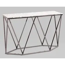 Консольный стол Stool Group Авалон 122x41 (серый мрамор/сталь темный хром)
