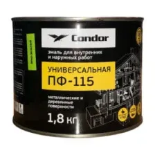 Эмаль алкидная Condor ПФ-115, ярко-зеленый, 1.8 кг