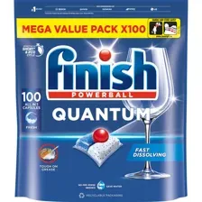 Капсулы для посудомоечных машин Finish Quantum Лимон (100шт)