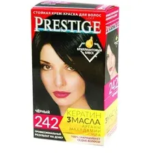 Стойкая крем-краска для волос vip's PRESTIGE 242 - черный