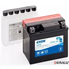 Мотоаккумулятор Exide ETX5L-BS (4 А/ч)