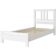 Кровать Bravo Мебель Лаура 90x200 (белый античный)