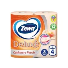 Бумага туалетная аром персик Zewa Deluxe Cashmere Peach 4 рул
