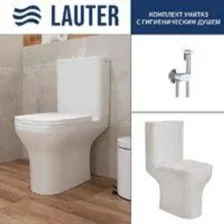 Унитаз напольный Lauter W236 2110236 + гигиенический душ Neo 21LT0471CH