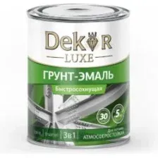 Грунт-эмаль «DEKOR» SPRINT 3 в 1 быстросохнущая серая 0,9 кг
