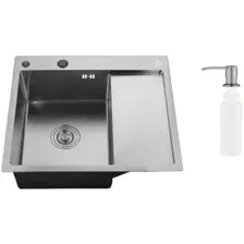 Кухонная мойка РМС MRK-5851BL-L (с дозатором)