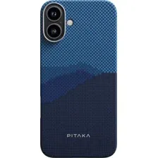 Чехол для телефона Pitaka StarPeak Tactile Woven для iPhone 16 (темно-синий)