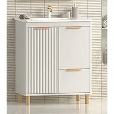 Brevita Тумба с умывальником Risacca Crema 70 RIS-06070-0342Я+B-OND070-01 (серый кашемир)