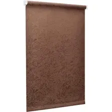 Мини рулонные шторы Delfa Сантайм Жаккард Венеция СРШ-01 МЭД 29513 (68x215, шоколад)