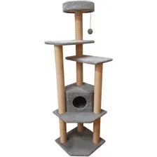 Комплекс Cat House Торнадо джут (серый)
