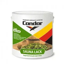 Полуматовый акриловый лак для саун и бань Condor Sauna Lack 700г