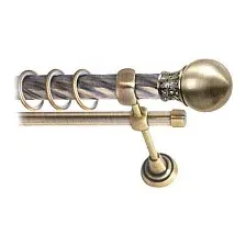 Карниз для штор Lm Decor Тифани 037 2р витой 25/16мм (антик, 2м)