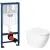 Унитаз подвесной с инсталляцией Saniteco KW-9004W + GROHE Rapid SL 38721001