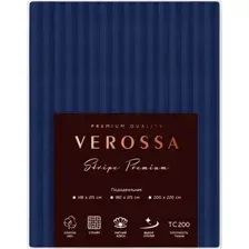 Пододеяльник Verossa Stripe 180x215 на молнии 929809 (Indigo)