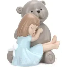 Статуэтка Fissman Девочка с большим медведем 0265