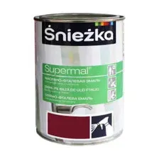 Эмаль масляно-фталевая Sniezka Supermal черная глянцевая, 0.8 л