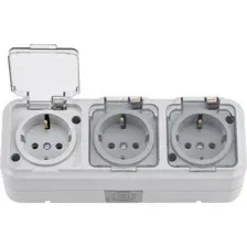 Розетка Bylectrica РА16-0132(02) (серый)