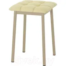 Табурет AMC Comfort 7К10.15 (кожзам светло-желтый/капучино)