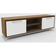 Тумба Hype Mebel ТВ 150x40 (белый/дуб галифакс олово)