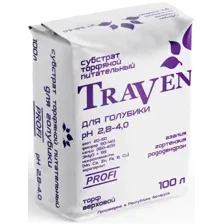Торф Traven питательный для голубики рН 2.8-4.0 (100 л)