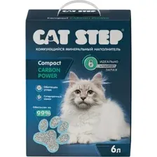 Наполнитель для туалета Cat Step Compact Carbon Power 6л/5кг