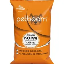 Корм для собак Petboom Мясное Ассорти, 10 кг