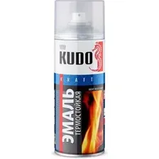 Эмаль Kudo Термостойкая (520мл, черный)