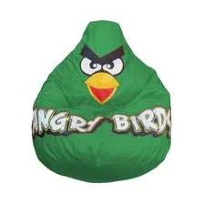 Кресло-мешок FLAGMAN Груша Макси Angry Birds зеленый (Г2.1-047)