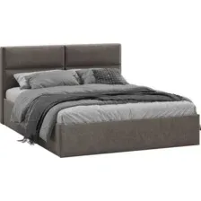 Кровать Трия Глосс универсальный тип 1 180x200 (микровелюр Wellmart Latte)