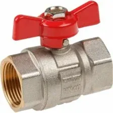 Кран шаровый 3/4″ вн.-вн. бабочка PN40, AV Engineering