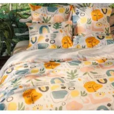 Евро комплект постельного белья Волшебная ночь Trendy КПБ ВН 2506 8766/1+полубел