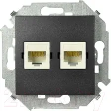 Розетка Simon 1591593-038 (графит)