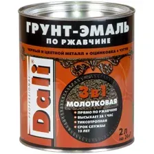 Эмаль DALI Молотковая по ржавчине 3 в 1 (2л, бронзовый)