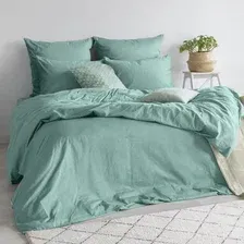 1.5-спальный комплект постельного белья Verossa Melange 1.5сп 70x70 775847 (Emerald)