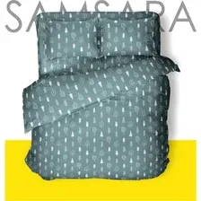 Евро комплект постельного белья Samsara Елочки 220-25 205x220 (евро)