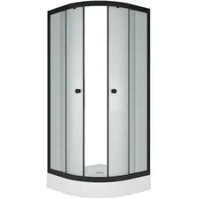 Душевой уголок Метакам Classic Black 80x80 ШПS_013569 (матовое стекло)