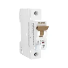 Выключатель автоматический Werkel 1P 6 A C 6 кА W901P066