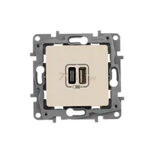 Розетка USB Legrand Etika 672336 (слоновая кость)