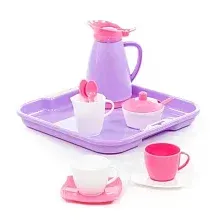 Набор детской посуды Полесье Алиса на 2 персоны Pretty Pink 40589