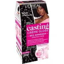 Крем-краска L'Oreal Casting Creme Gloss, черная ваниль 100.