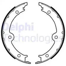 Тормозные колодки барабанные задняя ось DELPHI LS2131