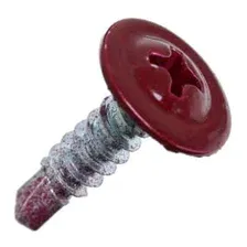 Саморез с п/ш, сверло 4.2х16 RAL3005 (упак/100шт), ЕКТ