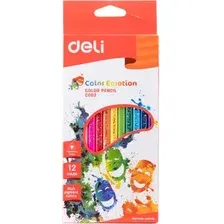 Набор цветных карандашей Deli Color Emotions / C00200 (12цв)