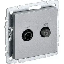 Розетка телевизионная IEK Brite BR-AF20-O-K47