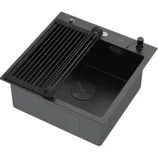 Кухонная мойка ARFEKA ECO AR мойка 500*500 POP-UP, роллер-мат, дозатор BLACK DECOR