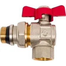 Кран шаровый угловой AV Engineering Бабочка со сгоном PN40 1/2" нар.-вн. арт. AVE095012E