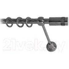 Карниз для штор Lm Decor Имидж 116 1р витой (антрацит, 1.8м)