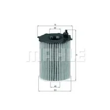 Масляный фильтр Mahle Knecht OX17116D