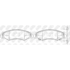 Тормозные колодки дисковые передняя ось NIBK PN9807