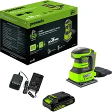Виброшлифмашина Greenworks G24SS14 3100507CUA (с 1-им АКБ)